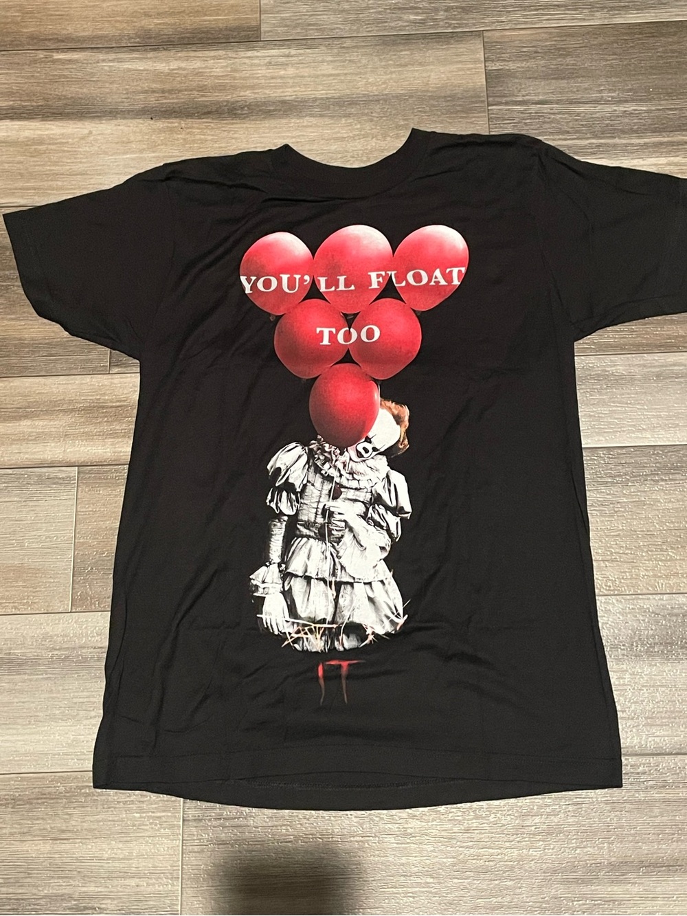 Black Graphic 'You'll Float Too' Balloon Tee